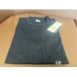 BRAND NEW CP COMPANY RESIST DYED POCKET LOGO T SHIRT NAVY SIZE XS RRP £120
