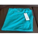BRAND NEW CP COMPANY RESIST DYED POCKET LOGO T SHIRT TIDE BLUE SIZE MEDIUM RRP £120