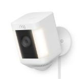 NEW & BOXED RING Spotlight Cam Plus Plug-In - WHITE. RRP £129.99. (AO)
