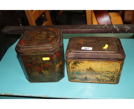 Two vintage J J Colman mustard tins 