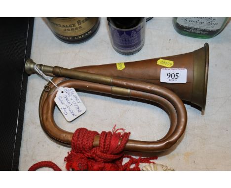 A Dallas of London brass and copper bugle 