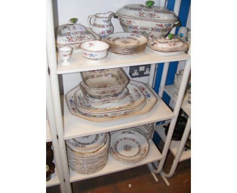 Waring & Gillow Copeland Spode china - on three shelves