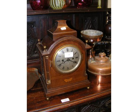 An Edwardian mantel clock with striking mechanism - 36cms high CONDITION REPORT We have attached a number of additional image