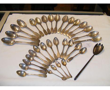 A selection of silver flatware