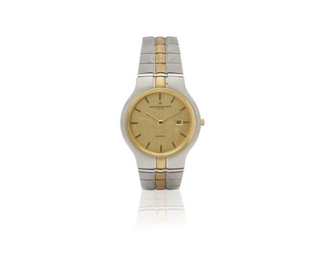  Vacheron Constantin. A fine and unusual stainless steel and gold automatic wristwatch with date PHIDIAS, No.104, Case No.588