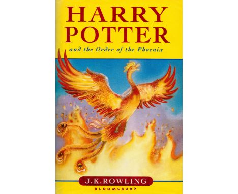 Harry Potter and the Order of The Phoenix by J K Rowling Hardback Book First Edition 2003 published by Bloomsbury Publishing 