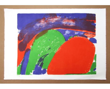 SHMUEL SHAPIRO [American b. 1924] Two Lovers, 1966.lithograph on Barcham Green paper, edition of 100, published and printed a