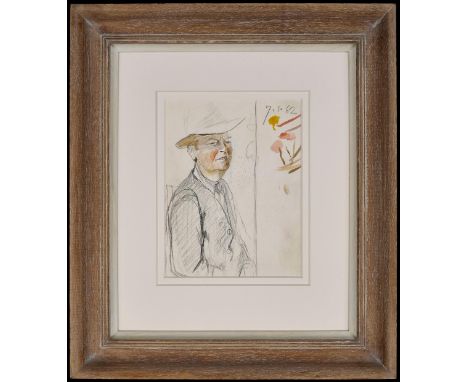 GRAHAM SUTHERLAND [1903-80]. Sir Kenneth Clark [1903-83], 1962 . watercolour and pencil on paper. dated by the artist. Proven