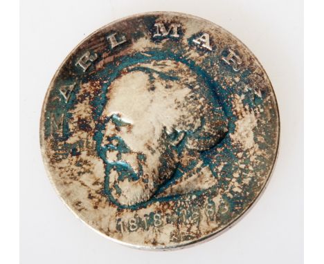 DDR, 20 Mark, Marx, 1968VZ-Stempelglanz, angelaufen