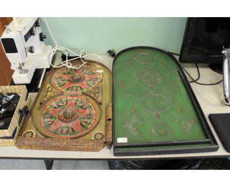 2 Bagatelle boards-(1 Lindstrons gold star )