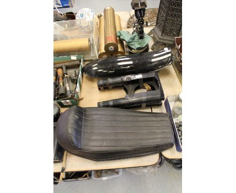 Motorcycle seat, mud guards, fork covers