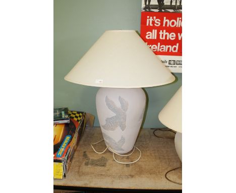 Large modern lamp & shade