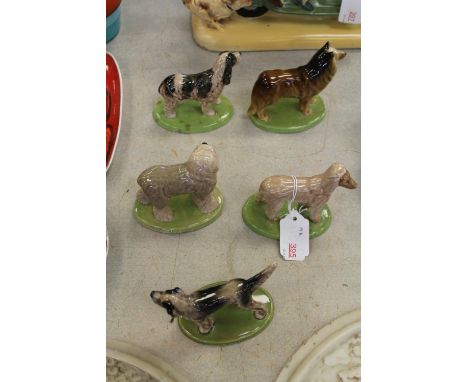 5 Wade 'Championship Series' dog figures