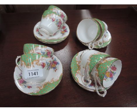 A part tea service, Paragon Rockingham