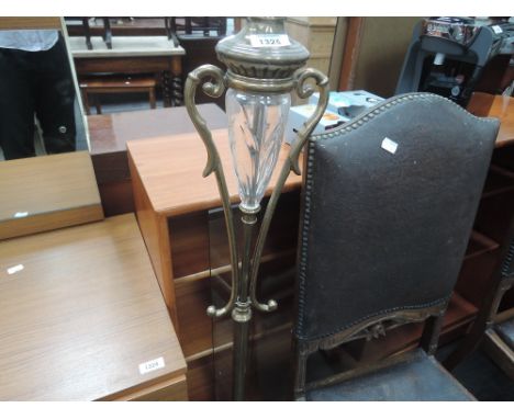 A modern brassed period style room lamp