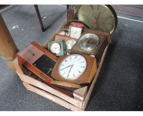 A selection of vintage clocks