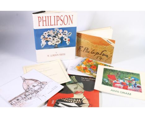 Art interest, books and gallery brochures to include Philipson by W Gordon Smith 1995, Robin Philipson by Maurice Lindsay 197