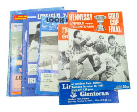 COLLECTION OF VINTAGE LINFIELD PROGRAMMES 