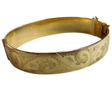 VINTAGE ROLLED GOLD BANGLE 