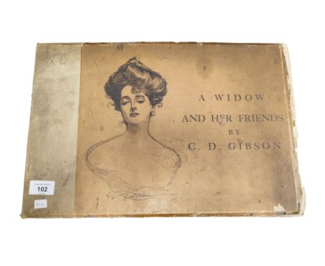ANTIQUE ART BOOK: A WIDOW &amp; HER FRIENDS BY CD GIBSON 