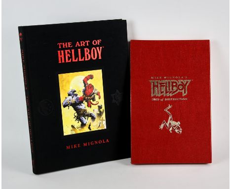 Hellboy  a pair of hardback books, first edition graphic novels published by Dark Horse Comics, includes, MIGNOLA (Mike). Hel