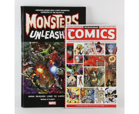 Marvel and DC Comics  a pair of folio first edition graphic novels, first printings,  includes, BUNN (Cullen). Monsters Unlea