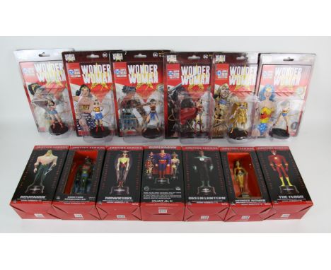 Collection of DC Models  DC Wonder Woman 'Mythologies', a complete boxed and sealed set of 1 to 6; 80s Classic, Gold Armour, 