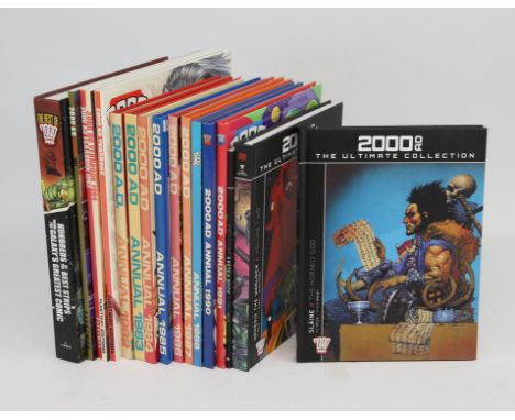 2000 AD  a group of seventeen related publications, includes, nine Annuals, a complete run of years 1982-1988 and 1990-1991; 