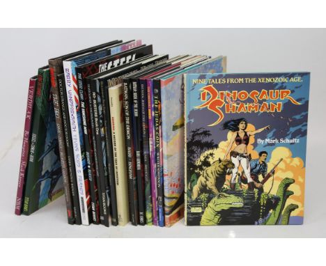 SHULTZ (Mark). Dinosaur Shaman Signed Limited Edition and others  a group of eighteen first edition graphic novels, first pri