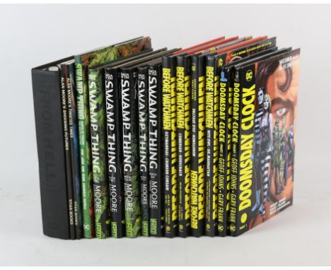 MOORE (Alan). a group of fifteen first edition hardback books by, and associated with - includes, From Hell, Limited Edition,