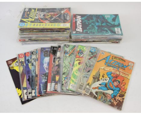Comics: Marvel, DC, and Dark Horse  a group of 90+ issues. Marvel Comics include - Deathlok, Nos. 1-5, and Books 1-2 (of four