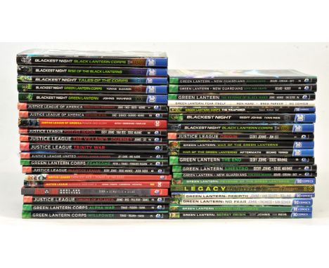 Green Lantern and Justice League  a group of thirty-nine DC Comics graphic novels by Geoff Johns and various authors, first e