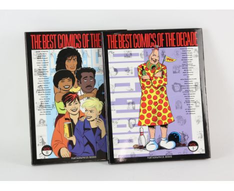 The Best Comics of the Decade 1980-1990, Signed Limited hardcover edition  a two volume set of graphic novels, first editions