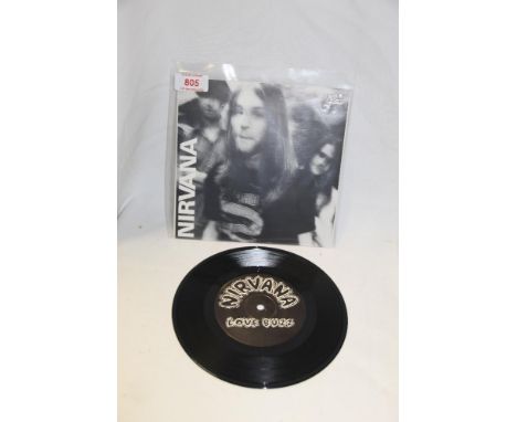 A copy of the Nirvana - Love Buzz / Big Cheese 45 on Sub Pop - a holy grail single in EX / EX condition - 1000 only and very 