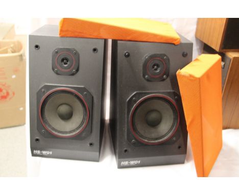 A pair of Hitachi SS W001 speakers