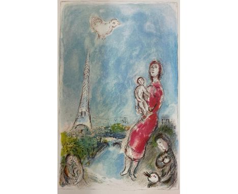 Marc Chagall. Derriere le Miroir, no. 246, lithographs by Marc Chagall, one double-page, original wrappers, folio, Nice: Gale