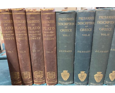 B. JOWETT. The Dialogues of Plato, 4 volumes, 1875 and 14 others. *CR (i) spotted, ends of spine chipped (ii) a few leaves wi