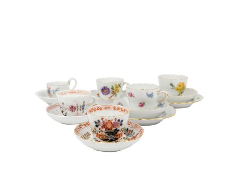 Meito Desert Rose cup, saucer, & small outlet plate service for 7