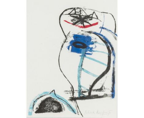 MESSENSEE, JÜRGEN (1936), "Ohne Titel", 1974, Lithographie, handsigniert und datiert: "Messensee 74" und bez. "Probedruck", H