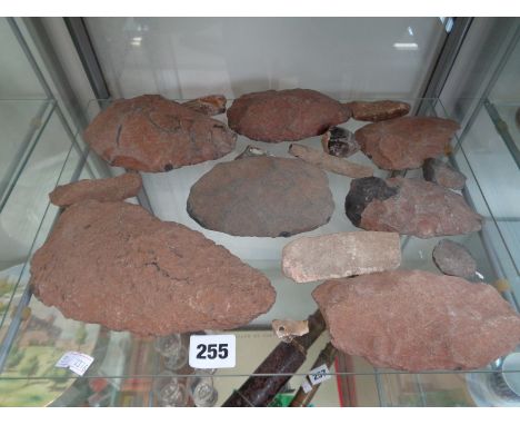 Collection of Stine Age Flint Axe heads              