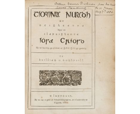 Bible, Irish. Tiomna Nuadh ar dTighearna agus ar Slanaightheora Iosa Criosd, second edition of the New Testament in Irish, Ir