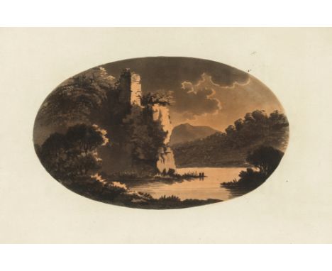 Gilpin (Rev. William) Observations on the River Wye..., second edition, large paper copy, 17 hand-tinted aquatint plates, lig