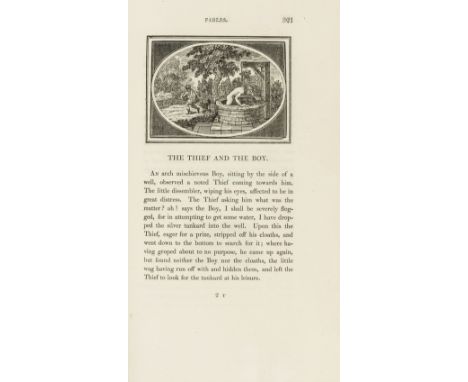 Aesop. The Fables..., first edition, Imperial Paper issue [one of 500 copies], Variant B with cut of 'Philosopher' and "cando