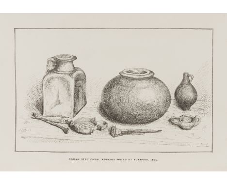 Evans (John) Account of Excavations on the sites of two Roman villas as Box Moor, Herts., presentation copy with ink inscript