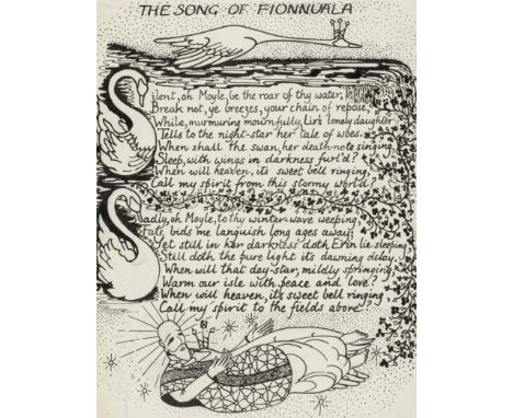 Lister (Raymond).- Moore (Thomas) The Song of Fionnuala..., 2 vol. including box of the artist's original illuminated leaves,