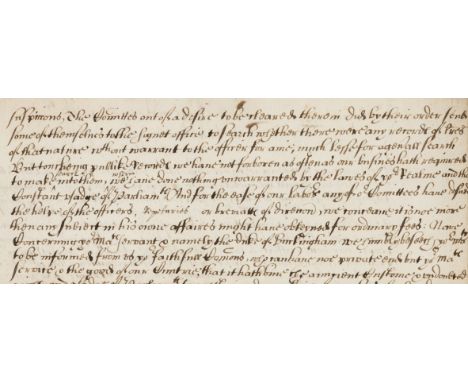 Charles I & Parliament.- To the King's most excellent Ma[jes]ty The humble Remonstraton of the Comons now assembled in Parlia