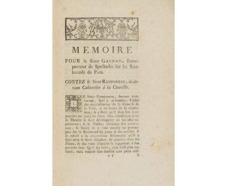 [Voltaire (François Marie Arouet de)] Recueil des Faceties Parisiennes, Pour les Six premiers mois de l'an 1760, first editio