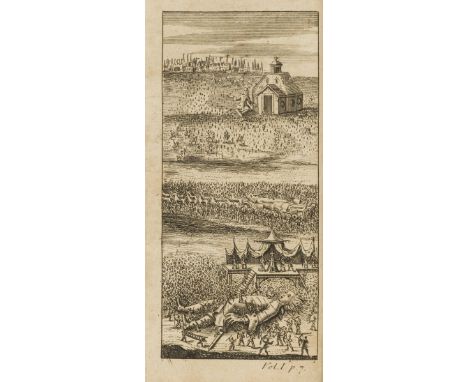 [Swift (Jonathan)] Travels into Several Remote Nations of the World...by Lemuel Gulliver, 2 vol., 4 engraved plates, 5pp. adv