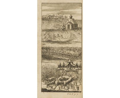 [Swift (Jonathan)] Travels into Several Remote Nations of the World...by Lemuel Gulliver, 2 vol., 4 engraved plates, 5pp. adv