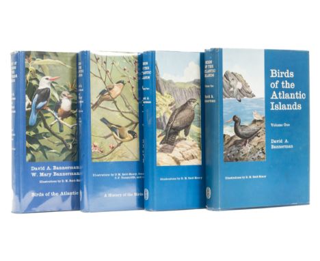 Bannerman (David Armitage) Birds of the Atlantic Islands, 4 vol., colour plates by D.M.Raid-Henry and others, illustrations, 